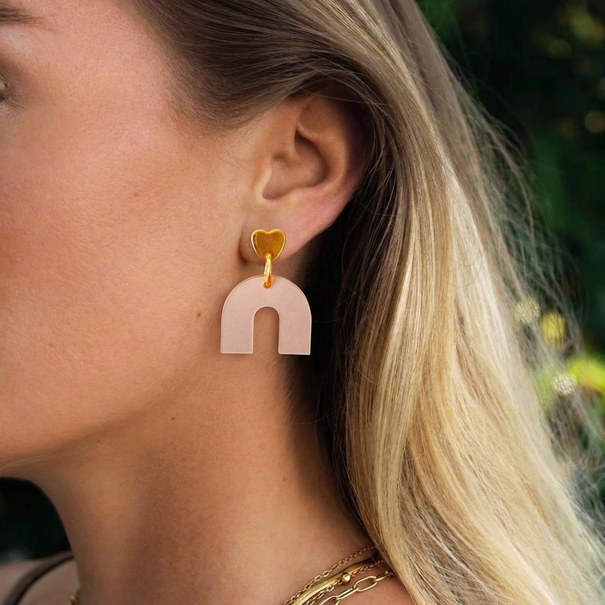 Ohrring Rainbow Echo Herz