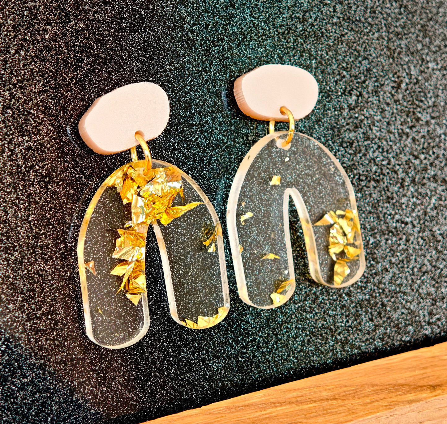 Ohrring Loopa gold Glitter