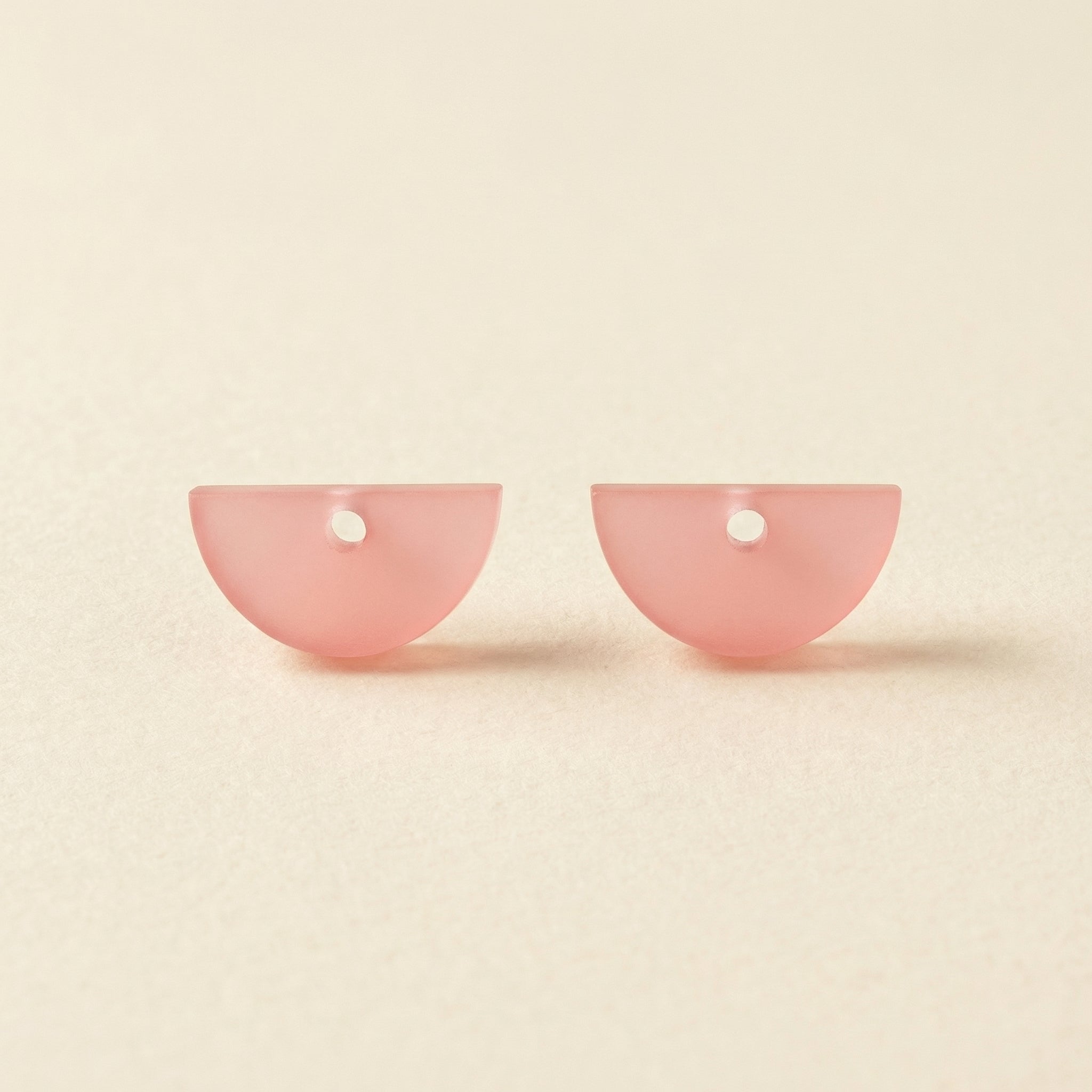 Rosenmond – Mondanhänger rosa satiniert | Nachkauf für Creole | ZIMI Jewelry
