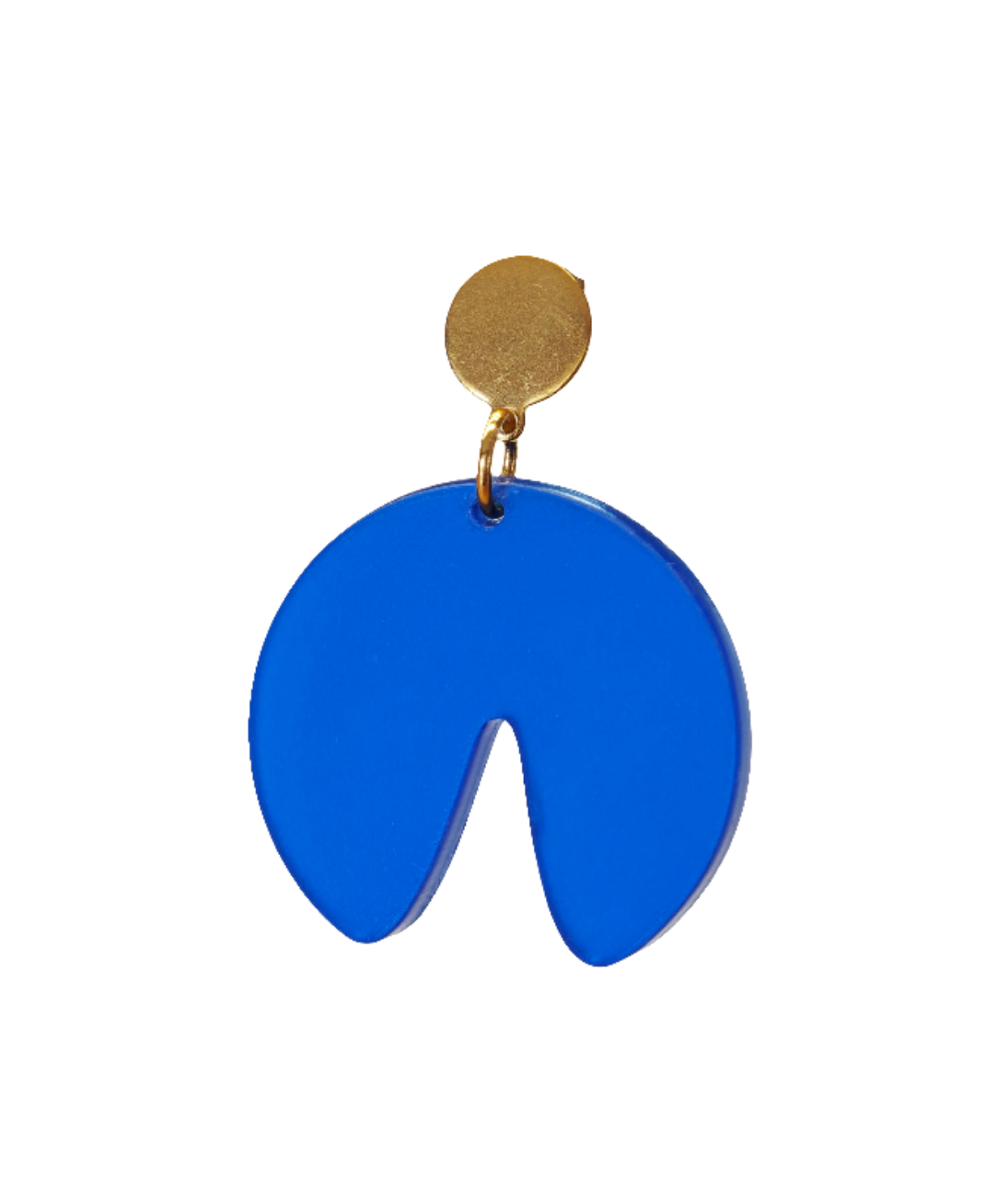 Ohrring Lotus Cut blue