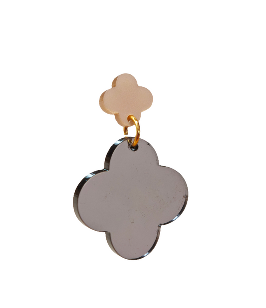 Ohrring Gloss Clover gray