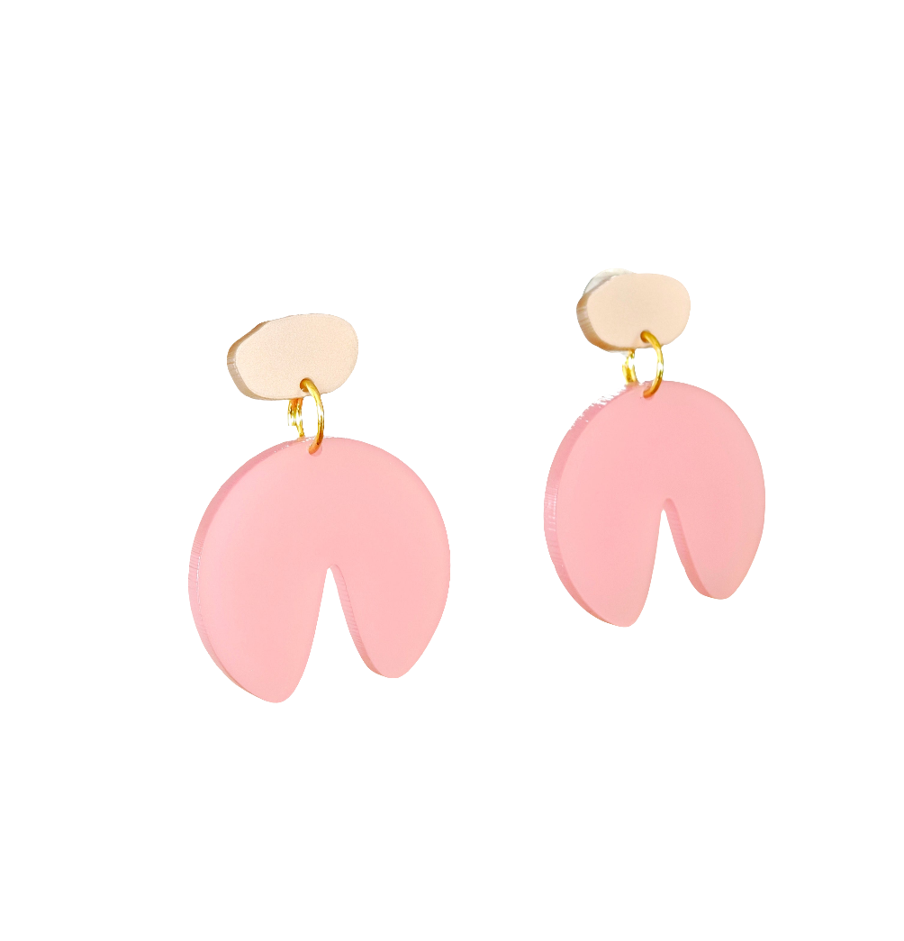 Ohrring Lotus Cut pink