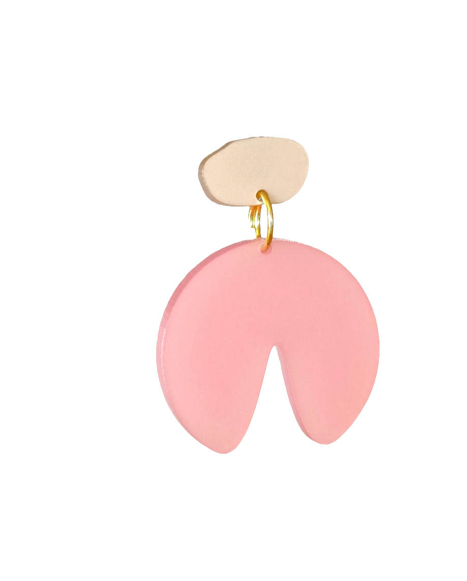 Ohrring Lotus Cut pink