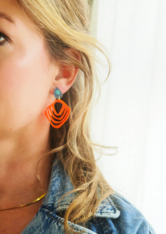 Ohring Coral Lines orange & blue