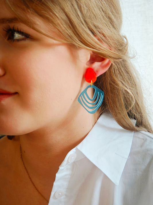 Ohring Coral Lines blue & orange