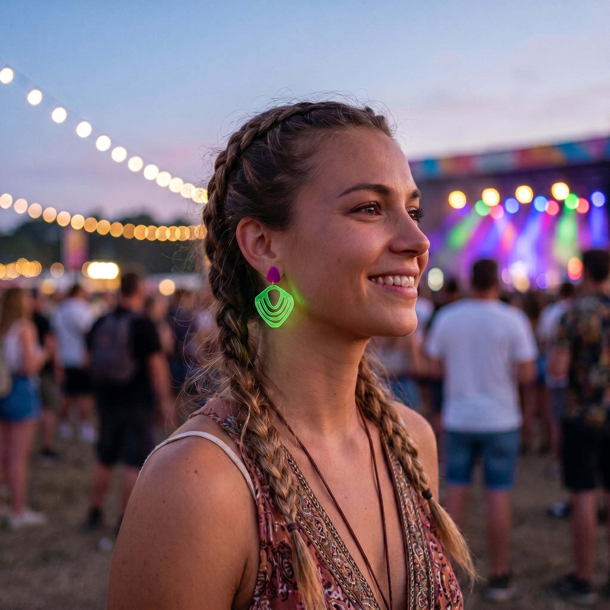 Neon Ohrringe Sonnensplitter