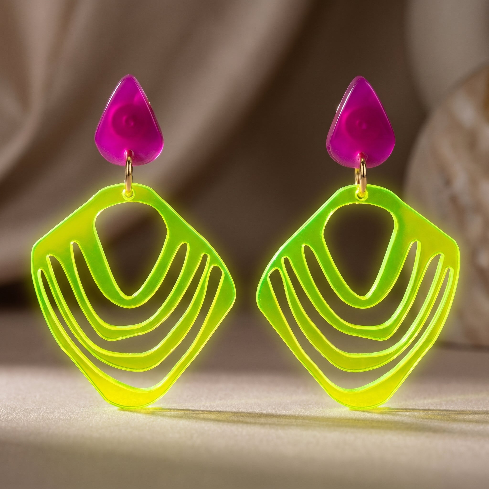 Neon Ohrringe Sonnensplitter